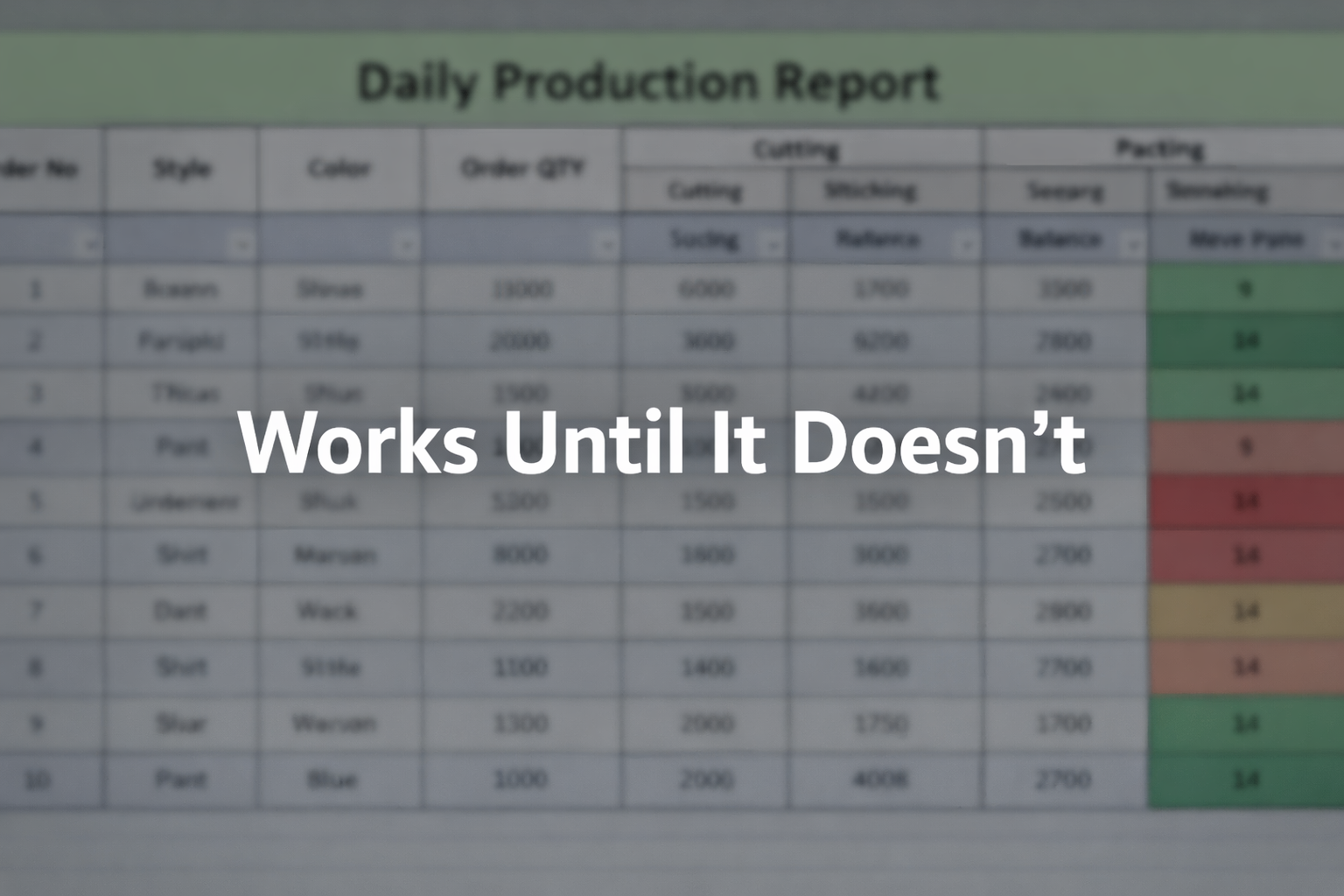 Why Spreadsheets Last Longer Than They Should in Manufacturing